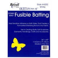 Bosal Duet-Fuse-II 4252 , Ovatta termoadesiva bifacciale, pretagliato cm 114 x 91