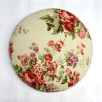 Tombolo piatto cm 40 greggio con fiori e rose