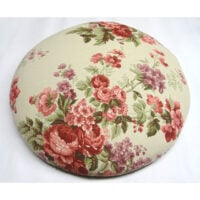 Tombolo piatto cm 40 greggio con fiori e rose