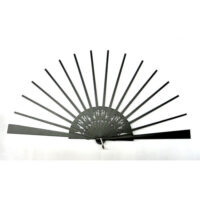 Struttura ventaglio in legno "freccia" nero cm 51