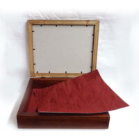 Scatola rettangolare in legno cm 25,5 x 30,5