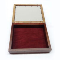 Scatola rettangolare in legno cm 25,5 x 30,5