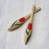 Fuselli dipinti n°6 tulipano, vendita a paio