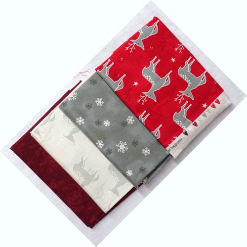 Kit tessuti patchwork, 4 pezzi vari