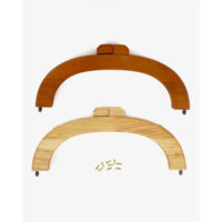 DMC, Manico/chiusura per borsetta legno, cm 20 x 8
