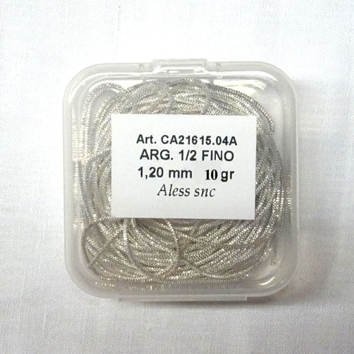 Canutiglia argento brillante 1,20mm