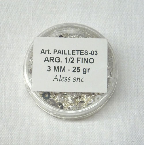 Paillettes argento gr 5 oppure gr 25