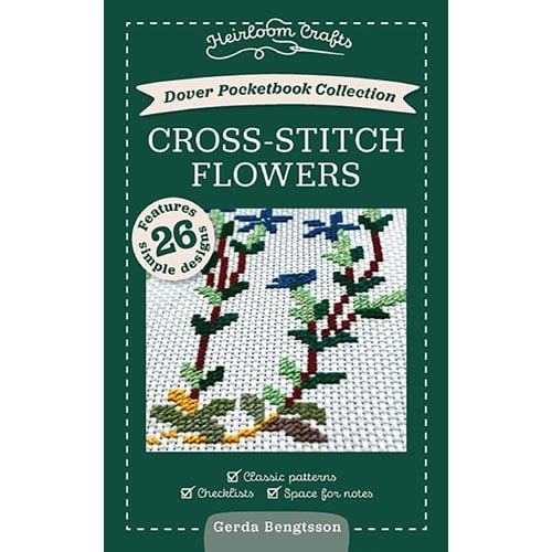 Cross-stitch flowers,  Gerda Bengtsson