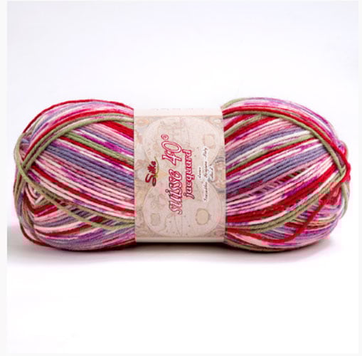 Lana per calze suisse 40° silke JACQUARD gr 100/300mt ferri 3-3 1/2