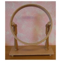 Telaio con base da tavolo in legno di faggio senza vite, disponibile in varie misure, con marchio del castello.