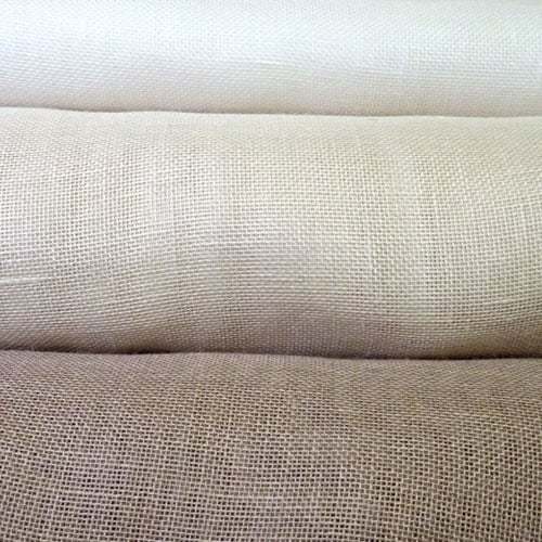 Lino deruta graziano altezza cm 180 (9x9 fili) bianco-panna-nocciola, vendita a multipli di 50 cm