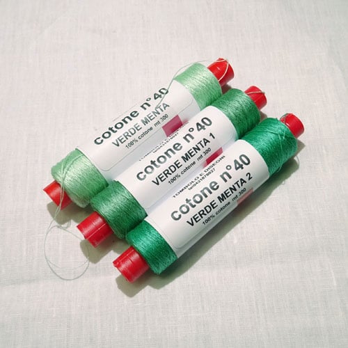 Tcot1menta Cotone tombolo 40 – Tombolo & Disegni, rocchetto da 300 m