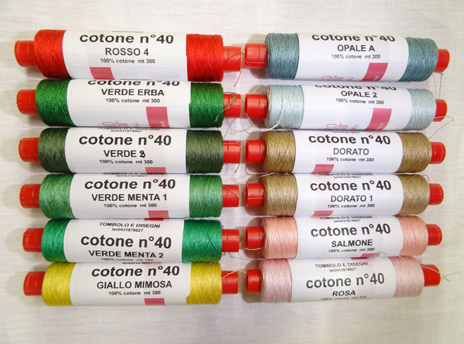 Cotone tombolo 40 – Tombolo & Disegni, rocchetto da 300 m 7 Cotone tombolo 40 – Tombolo & Disegni, rocchetto da 300 m