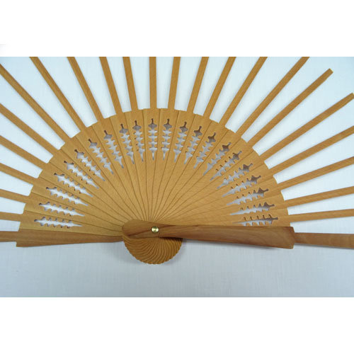 Struttura ventaglio  legno chiaro "spighe", pieno cm 42