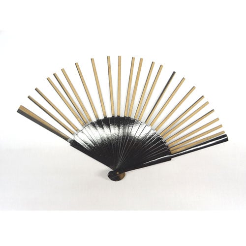 Struttura ventaglio in legno colore nero, eco cm 42