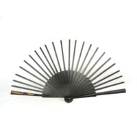 Struttura ventaglio in legno colore nero, eco cm 42