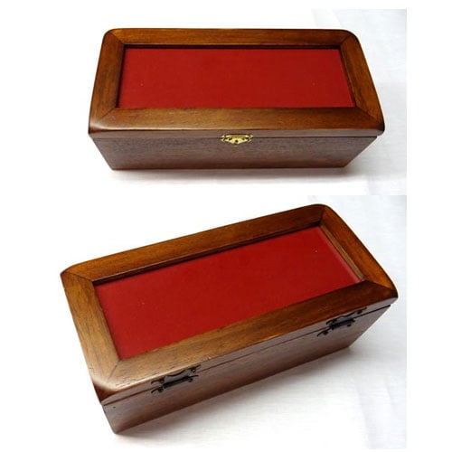 Scatola rettangolare in legno "smuss" cm 13 x 29 x 10,8
