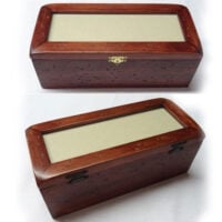 Scatola rettangolare in legno "smuss anticato" cm 13 x 29 x 10,8