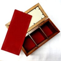 Scatola rettangolare in legno "smuss anticato" cm 13 x 29 x 10,8
