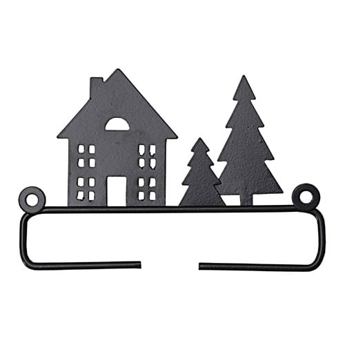 Supporto metallo casetta,  bordi cm 10
