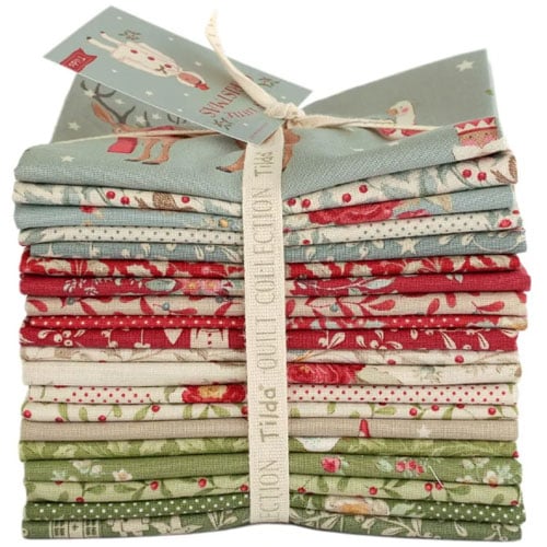 Tilda Merry Little Christmas, fat quarter COLLEZIONE bundle 20 pezzi da cm 55 x 50