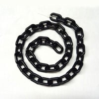Abo462 Catena nero lucido in plastica,  pezzo cm 96