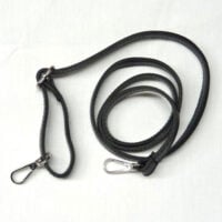 Abo463a tracolla per borsetta in VERA PELLE con moschettoni in metallo colore argento, 1 pezzo