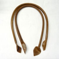 Abo464 Manici per borsetta in VERA PELLE cm 66, 2 pezzi