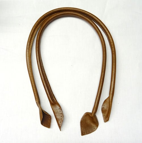 Manici per borsetta in VERA PELLE cm 66, 2 pezzi