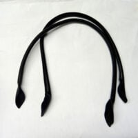 Abo464a Manici per borsetta in VERA PELLE cm 66, 2 pezzi