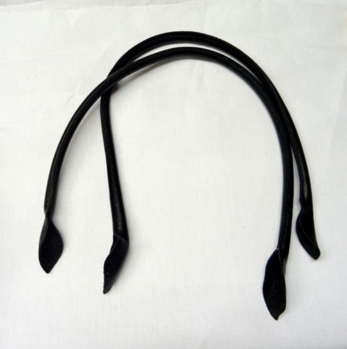 Abo464a Manici per borsetta in VERA PELLE cm 66, 2 pezzi