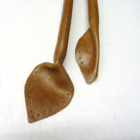 Abo464b Manici per borsetta in VERA PELLE cm 66, 2 pezzi