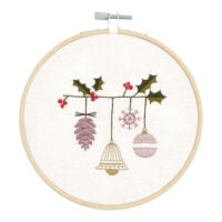 Rinat41 kit di ricamo prestampato Amo in Natale "Campana/Bell" cm 15, Rico Design