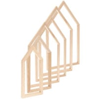 set 3 cornici/telai in legno "Casette", Rico Design