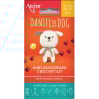 mini amigurumi cm 9, crochet kit, Daniel the Dog, Anchor