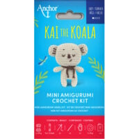 mini amigurumi cm 9, crochet kit, Kai the Koala, Anchor