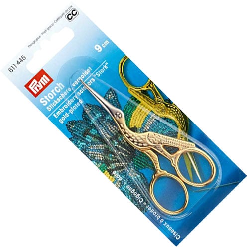 Forbici cicogna dorata cm 9, prym 611445