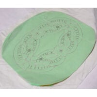 Ord83 centrino o inserto ovale con fiori, cm 13 x 20