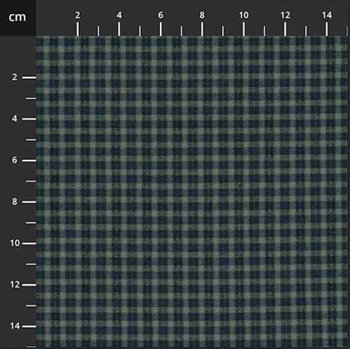 Tessuto giapponese TOCHIO 379 Bluverde tinto in filo – dettaglio della trama