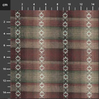 Tessuto giapponese TOCHIO 369 rosso tinto in filo – dettaglio della trama