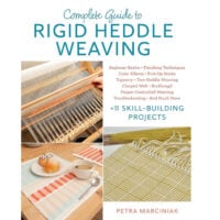 Libro sul telaio a licci rigidi con tecniche base e avanzate di tessitura
