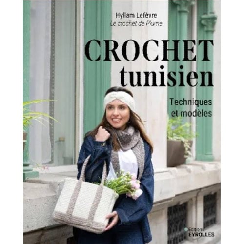Copertina del libro “Crochet Tunisien – Techniques et Modèles” di Hyllam Lefèvre.