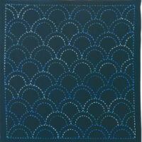 IKO107a Sashiko Olympus 207 blu scuro – base ricamabile già disegnata