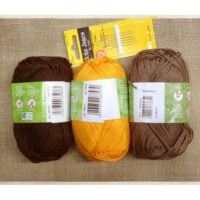 FALERI-TORTORA Kit corso Caterina de’ Medici della maestra Faleri – greggio + filati tortora/arancio