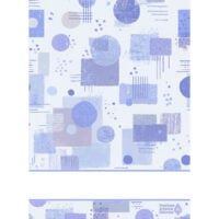Ric328 Tessitura Artistica Chierese – Asciugapiatti “Bauhaus” Blu (58 fori), cm 49×69