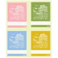 Ric330b Tessitura Artistica Chierese – Asciugapiatti “Paesaggio-Albero” (58 fori), cm 60×80