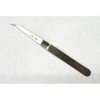 Unc227 Pinzette con forza opposta in acciaio inox con punta angolo sottile, lunghe 12,5 cm, ideali per afferrare fili cortissimi nel lavoro a tombolo.