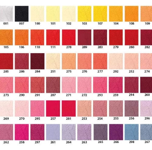 ccre33 Filo cotone n°50 - 182 colori - 100 mt, Presencia