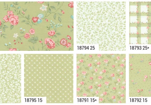 ABIDE4 Abide – Light Green kit 7 pezzi 50 x 110 · Brenda Riddle Designs · Moda Fabrics