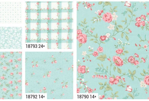 ABIDE5 Abide – Light Blue kit 6 pezzi 50 x 110 - Brenda Riddle Designs - Moda Fabrics